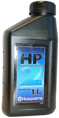 Фотография бутылки с настоящим моторным маслом Husqvarna HP